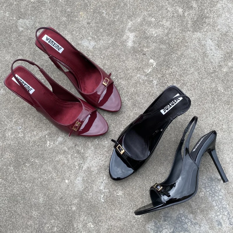 

Summer 2025 Sexy Versatile High Heel Sandals Women's Roman Style Ankle Strap Fish Mouth Low Cut Fashionable Casual Shoes