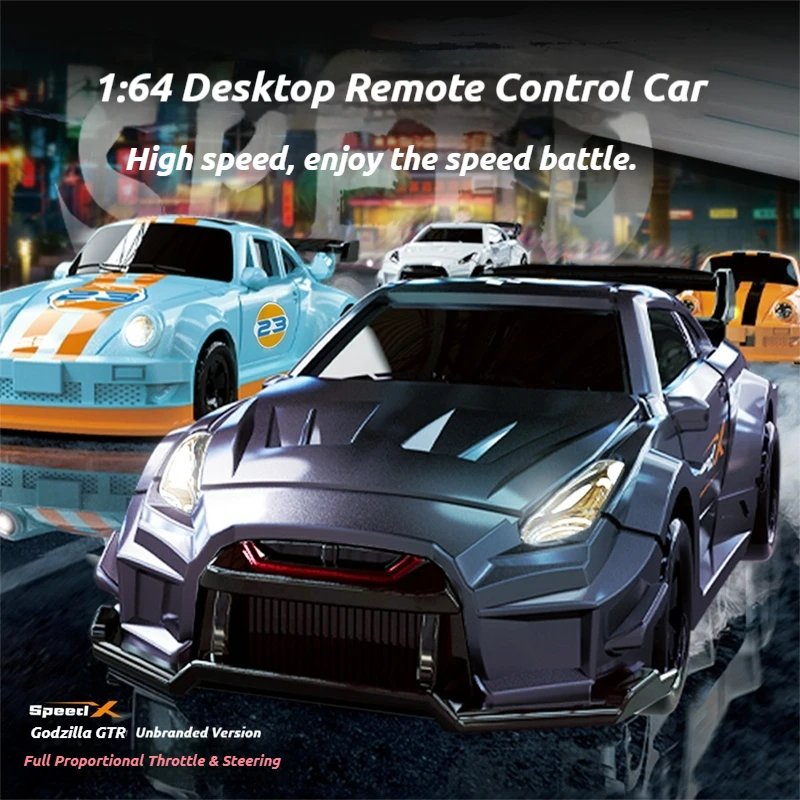 1/64 미니 RC 자동차 드리프트 데스크탑 4WD 풀 프로포션 레이싱카 입문용 스포츠카 레이싱 RC 장난감 어린이 새해 선물