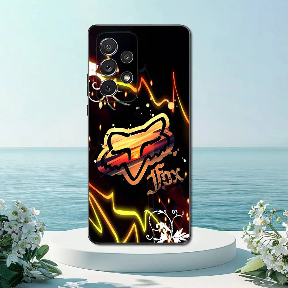 Custodia per telefono Art R-Racing F-Fox-ES cool per Samsung S22, S21, S20, S10, S9, S25, S24, S23, Ultra, FE, Plus, Lite, Cover morbida in silicone nero