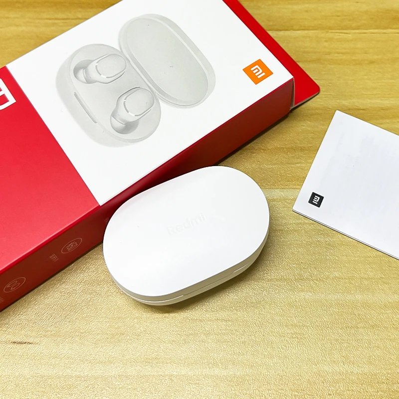 Originele Xiaomi Redmi Airdots 2 Witte Bluetooth Oortelefoon Draadloze Headset Met Microfoon Klassieke Muziek Hoofdtelefoon Voor Run Sport