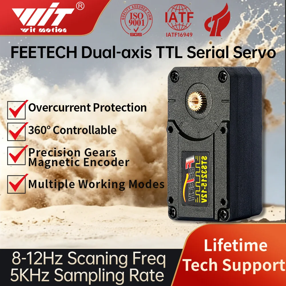 

Feetech STS3215 Smart Servo 7.4V 12V 20KG 30KG 360° TTL Serial Bus Robot Servo for SO-ARM100 Ai Robotic Arm DIY Industrial Servo