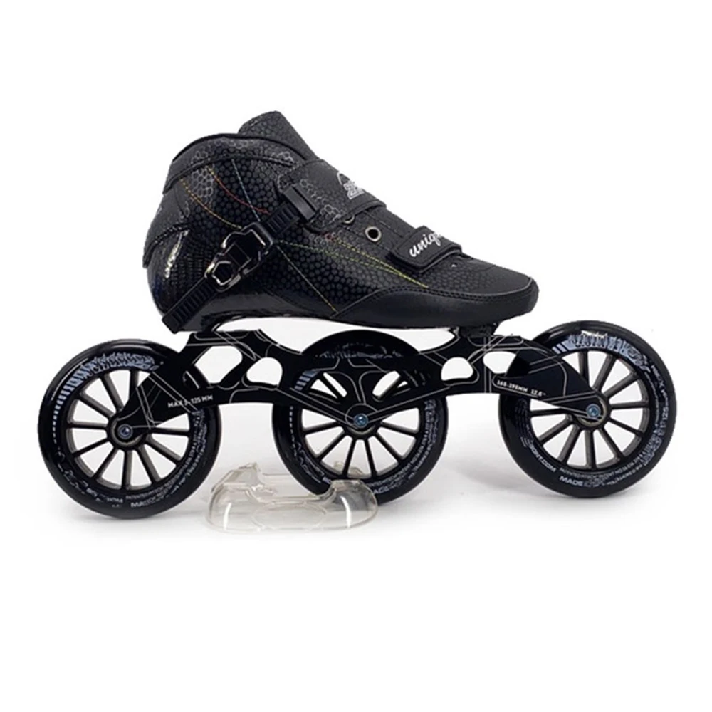 

Original ZICO Speed Inline Skates Carbon Fiber Roller Skating Shoes Competition 3*125mm Wheels Street Racing Skating Patines