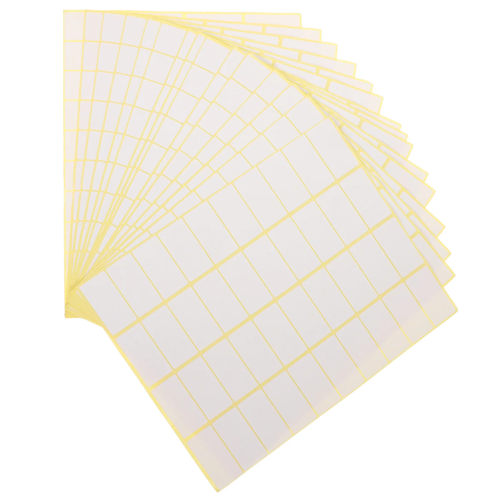 600pcs 15 Sheets Price Sticker Labels Blank Write On Adhesive Easy Peel Off For Retail Organization White Stickers