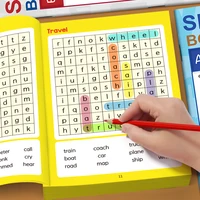 Big Word Search Spelling Activity Book for Elementary Students, Various Hidden New Word Puzzle Pages, Fun Classroom Learning  ﻿