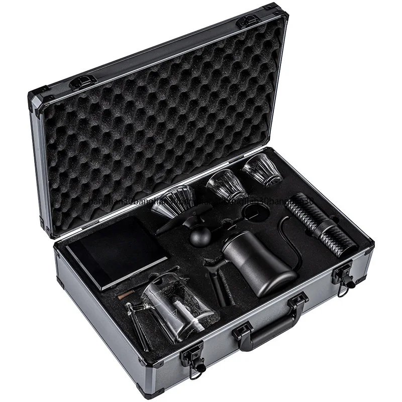 

Outdoor Hand Brewing Coffee Grinder Filter Cup Sharing Pot Camping Kit Hand Grinding Coffee Pot