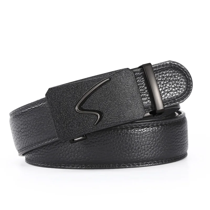 Men's automatic buckle authentic belt trend Men's belt fashion designer Belt Long 120