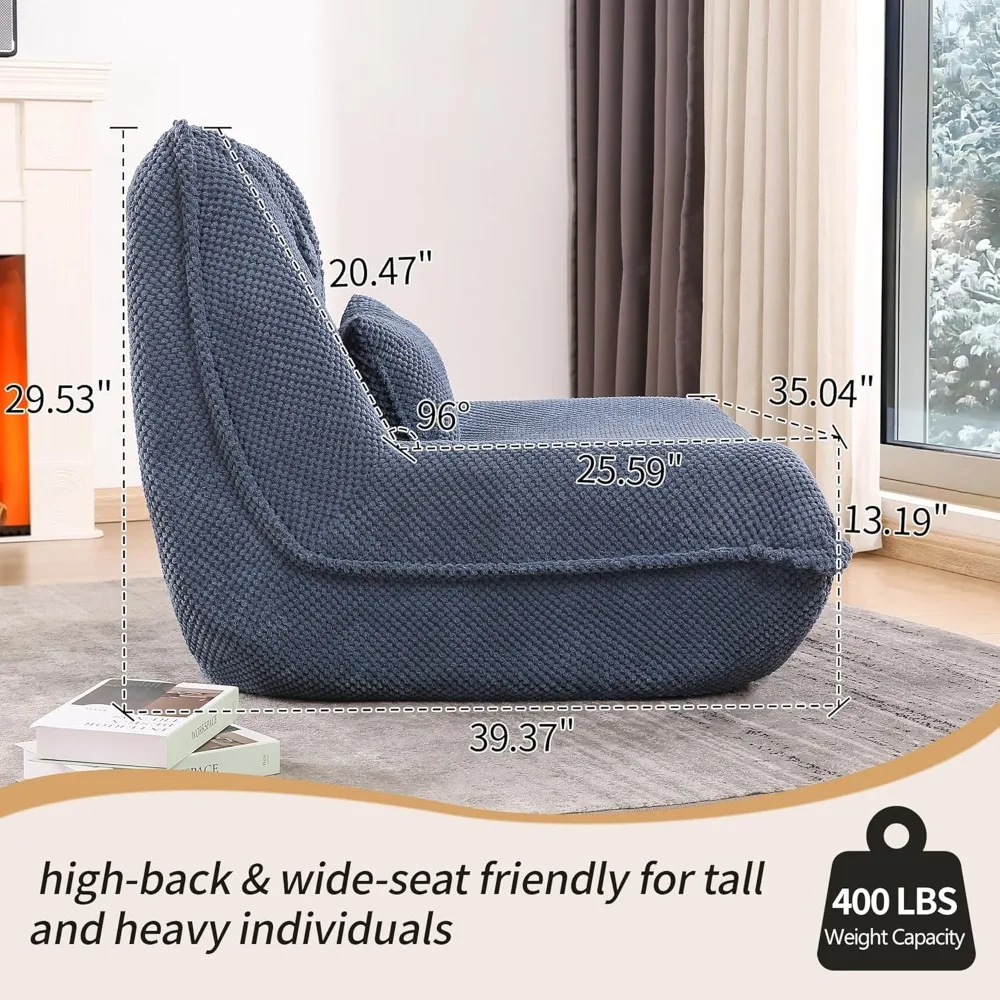 أرائك كرسي غرفة المعيشة، وأسرة نوم للأريكة السحابية، وكراسي بين باج، وأرائك مقطعية مدمجة باللون الأزرق