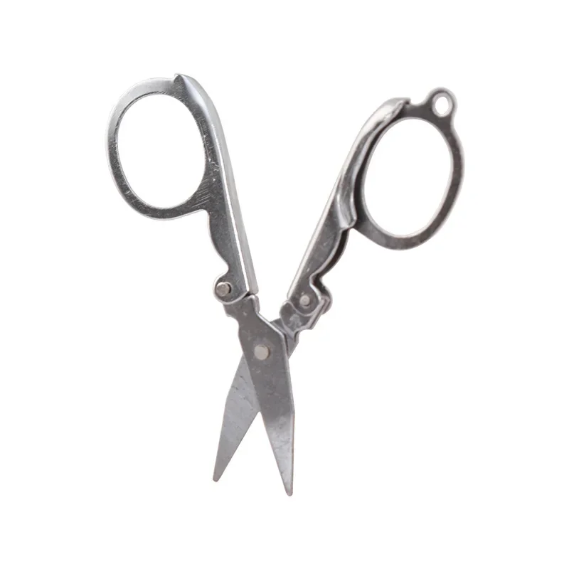 Folding Scissors Pocket Travel Small Crafts Stainless Steel Emergency Mini Foldable Embroidery Scissor Thread Tailor Scissors