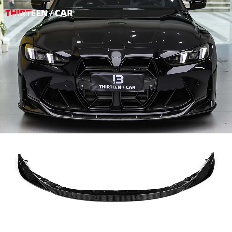 

Высококачественная передняя губа из сухого углеродного волокна в стиле CT для BMW M3 G80 M4 G82 G83 2021+ G80 G82 G83 Автомобильные сплиттеры из сухого углеродного волокна