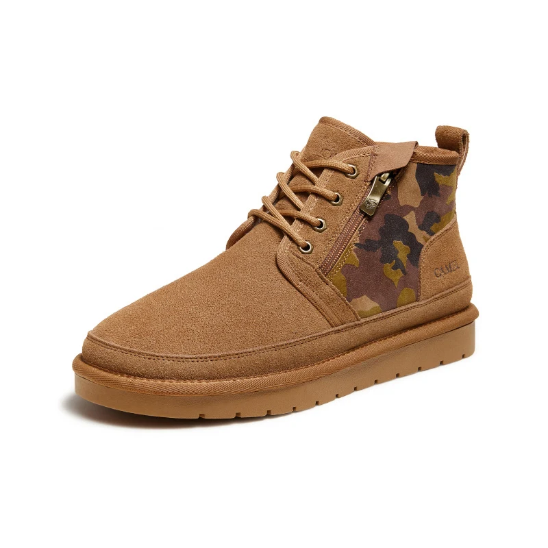 Golden Camel Men Snow Boots Winter Sneakers Sports Shoes Cotton Wool Mans Footwear High Quality Non-slip Casual Warm Outdoor