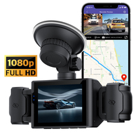 4 Channel 1080P Dash Cam Front and Rear Inside Driving Video Recorder 24H Parking Monitor Car Camera for Cars