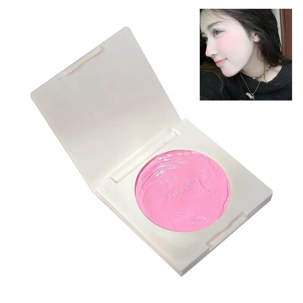 Natural liso leite creme rosto maquiagem blush, longo gel pigmentado, L8Y8