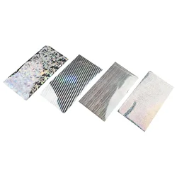 18pcs 20x10cm Holographic Adhesive Film Flash Tape Lure Making Fly Tying Material Metal Hard Baits Change Color Sticker