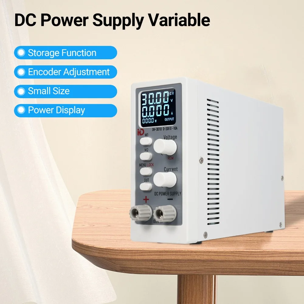 

30V 10A 300W DC Power Supply Adjustable Digit Display Mini Laboratory Power Supplies Voltage Regulator for Aging Testing