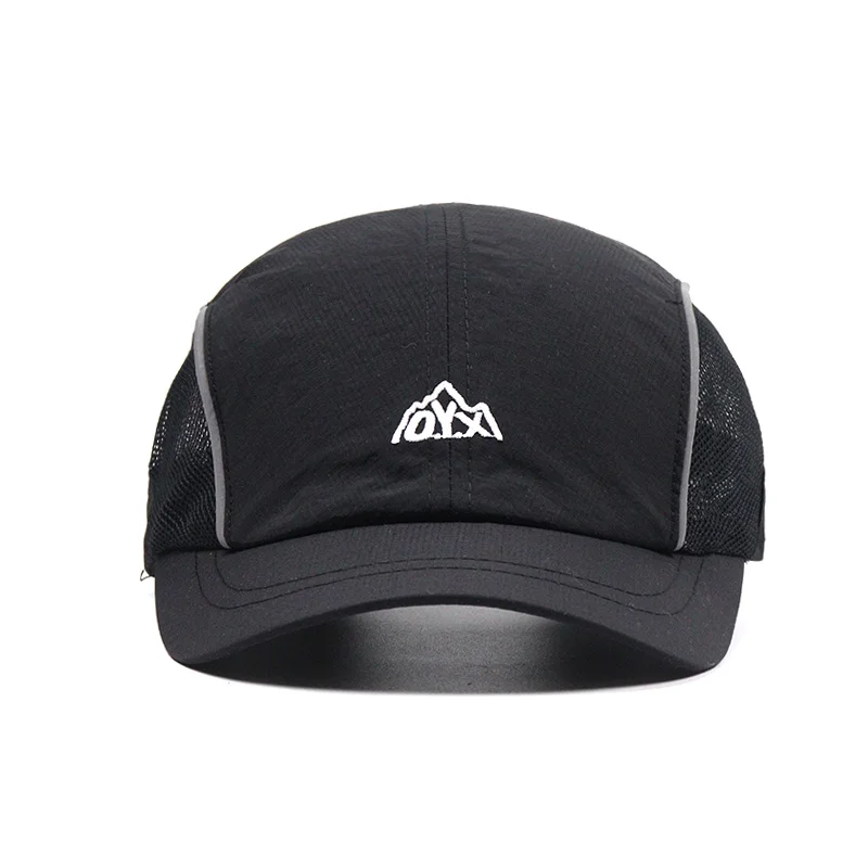 5cm Short Brim Baseball Cap Mens Casual Soft Top Quick Dry Ultra-thin Breathable Snapback Caps Mesh Short Bill Umpire Dad Hats