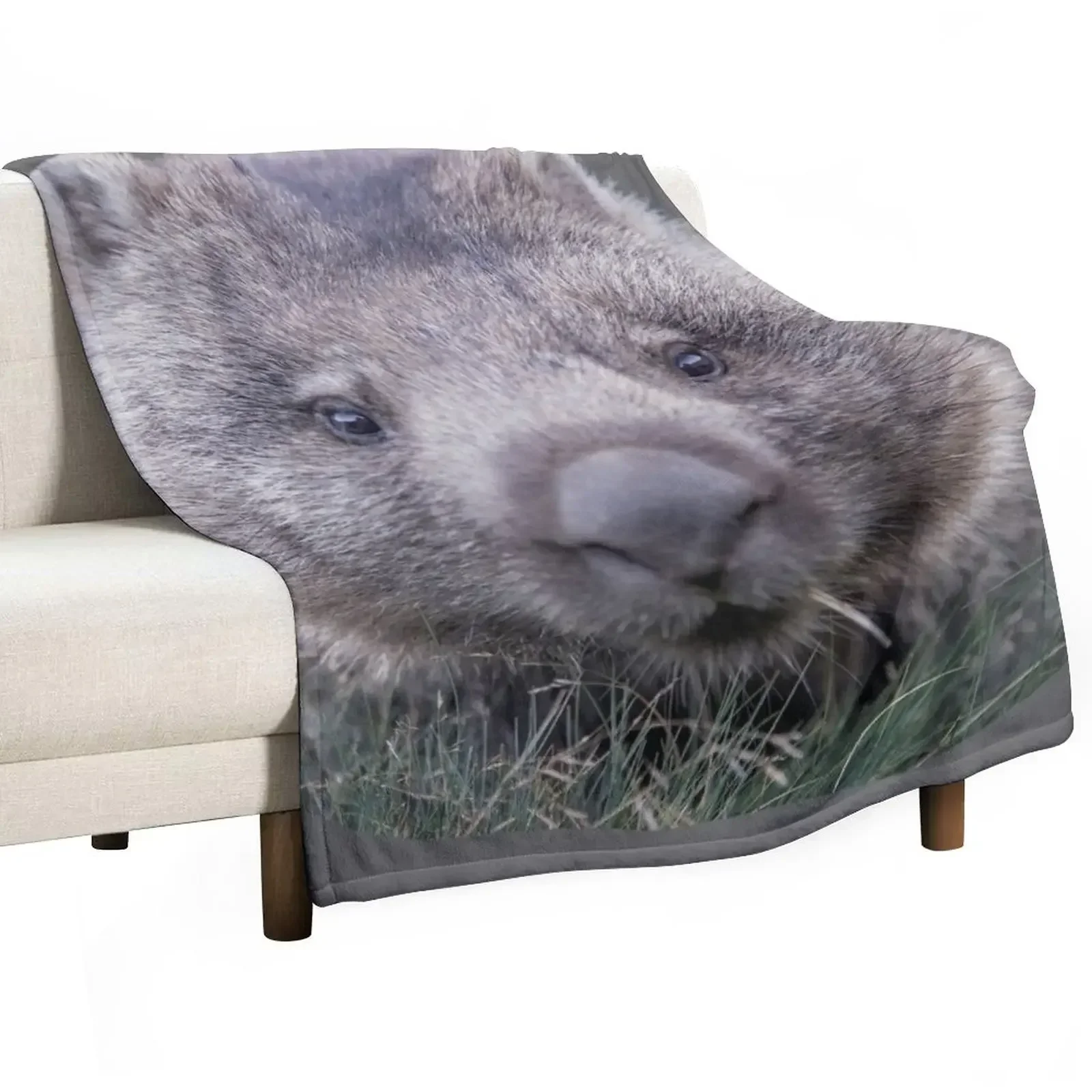 Wombat Throw Blanket Luxury Throw Retros Blankets