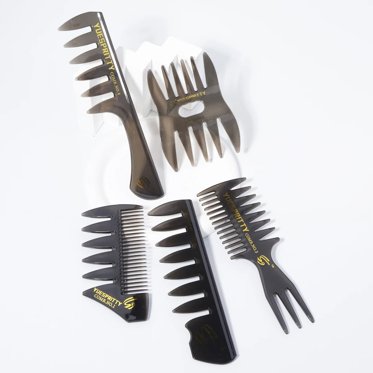 Peignes à dents larges pour hommes, huile de brossage, peigne huileux vintage, outils de coiffure spéciaux