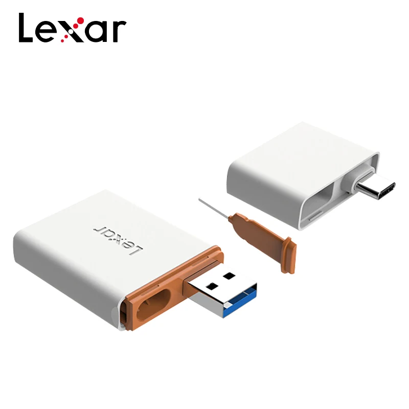 Lexar USB 3.1 Card Reader 2-in-1 nCARD NM Memory Card Up to 90MB/s & MicroSD Card 170MB/s Type-A Type-C Multifunction Reader