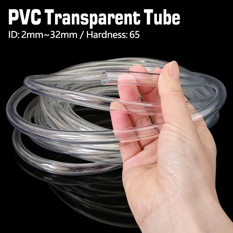 PVC Klarer Wasserschlauch Geruchlos Flexibler Transparenter Schlauch ID 1 3 5 8-32mm Aquarium Zubehör Garten Tropfbewässerungsschlauch
