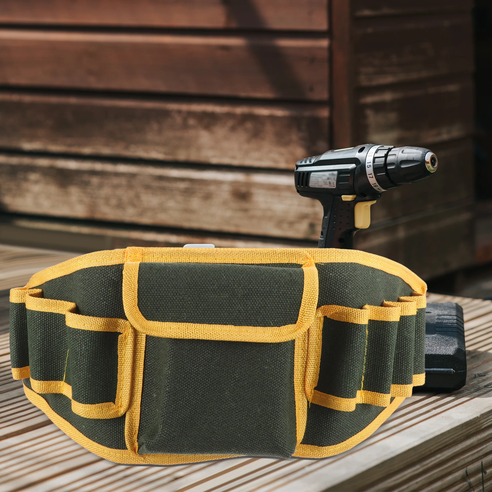 

Multifunctional Canvas Material Thickened Design Toolkit Pouch Electrician Shoulder Carrier Storage Solution For Wrenches