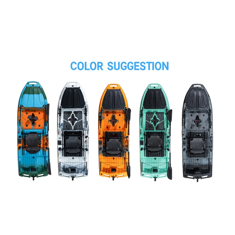Airo Popular 2 in 1 Detachable Fin Pedal Sea Fishing Kayak Modular with Live Fish Hatch for Easy Transportation Plastic 1 Person view 6
