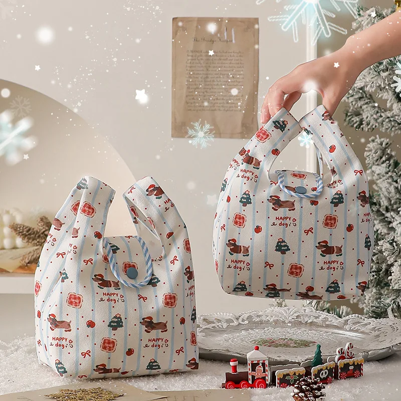 

Cloth Gift Bag Versatile Drawstring Pouch Christmas Gift Bag Cloth Christmas Eve Bag For Christmas Decorative Display