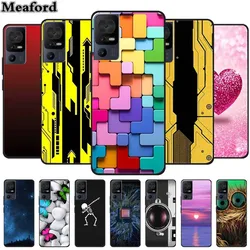 For TCL 40 SE Case Luxury TPU Soft Silicone Phone Cases for TCL 40SE TCL40SE Protective Shockproof Wolf Back Cover Lovely Funda