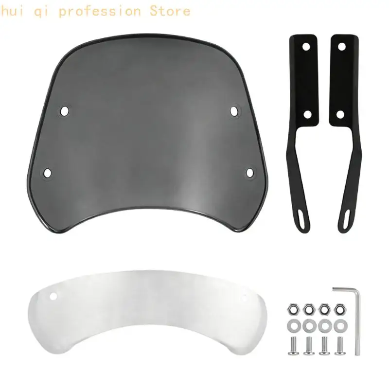 Vierloch-Motorrad-Scheinwerfer-Windschutzscheibe mit Halterung für Modifikation H8WE – Detail 5