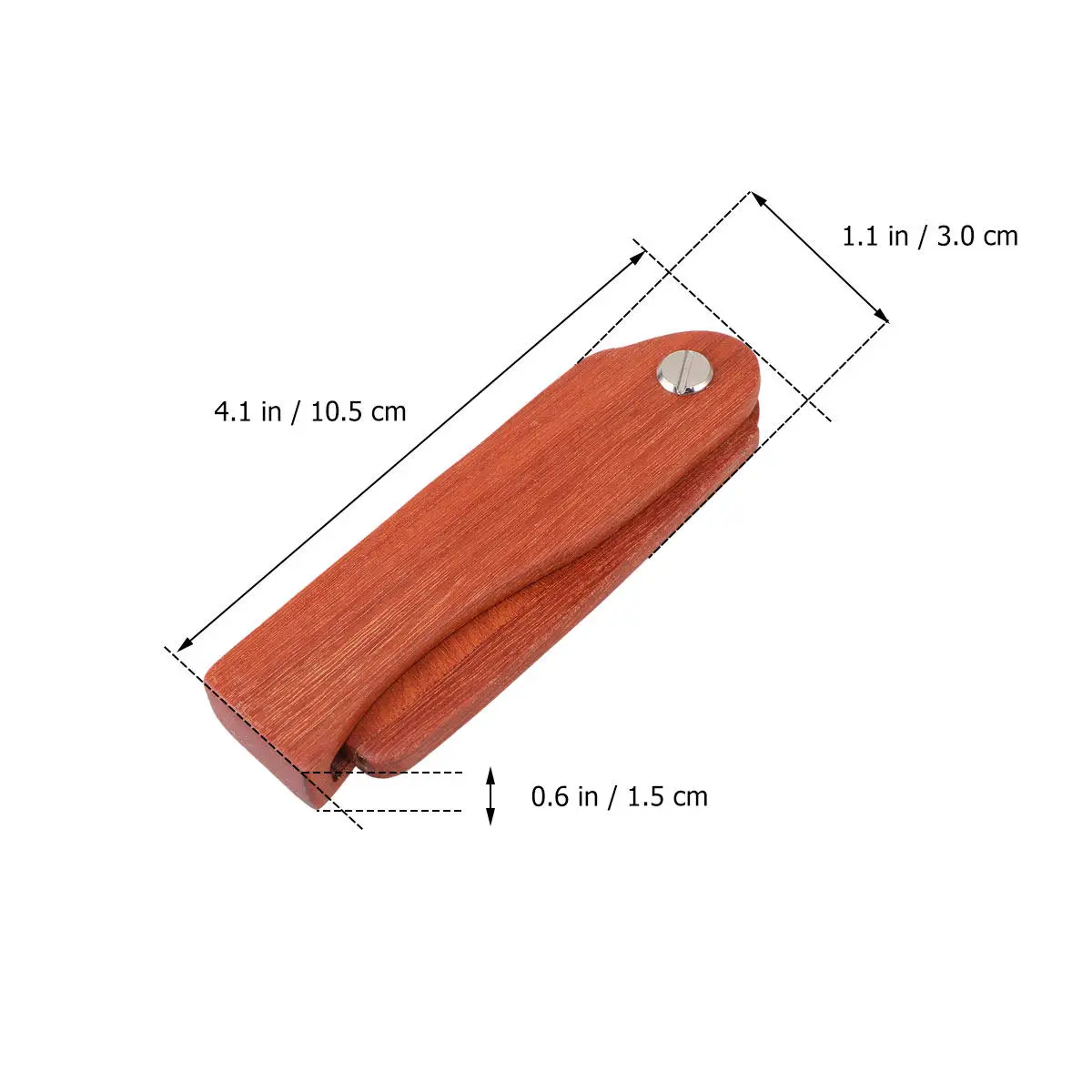1Pcs Beard Comb Natural Wooden Foldable Pocket Hair Comb Anti-Static Smooth Teeth Massage Scalp Circulation Hairdressing
