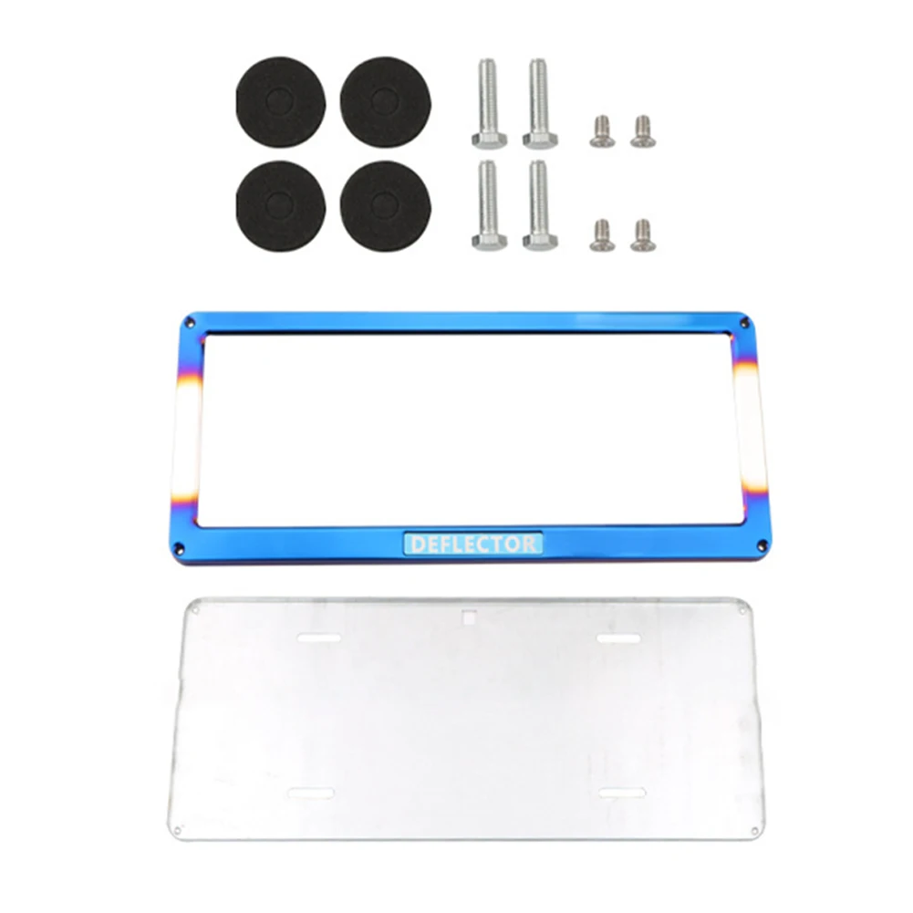 For Car Registration Silver License Plate Frame Stainless Steel License Plate Frame Car Accessories Stainless Steel Construction