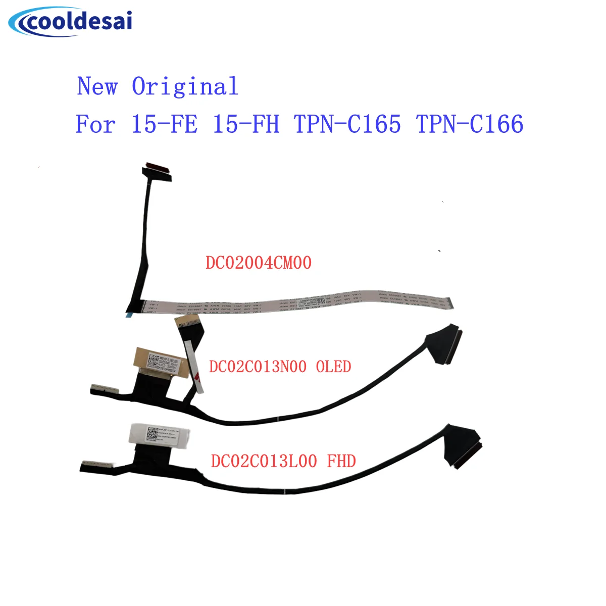 DC02C013L00/N00 DC02004CM00 For HP Envy 15-FE 15-FH TPN-C165/C166 Laptop Video Screen LCD LED Display Ribbon Camera Flex Cable