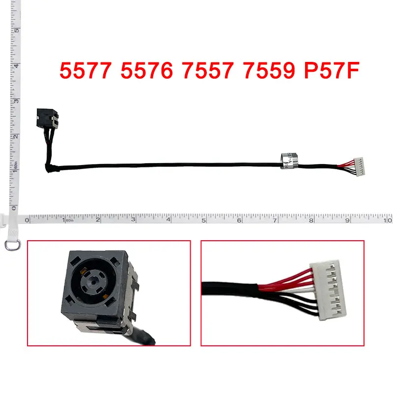 New DC Power Jack Cable Socket For DELL 15-7000 5576 7557 7559 P57F 5577 P57F003 0Y44M8
