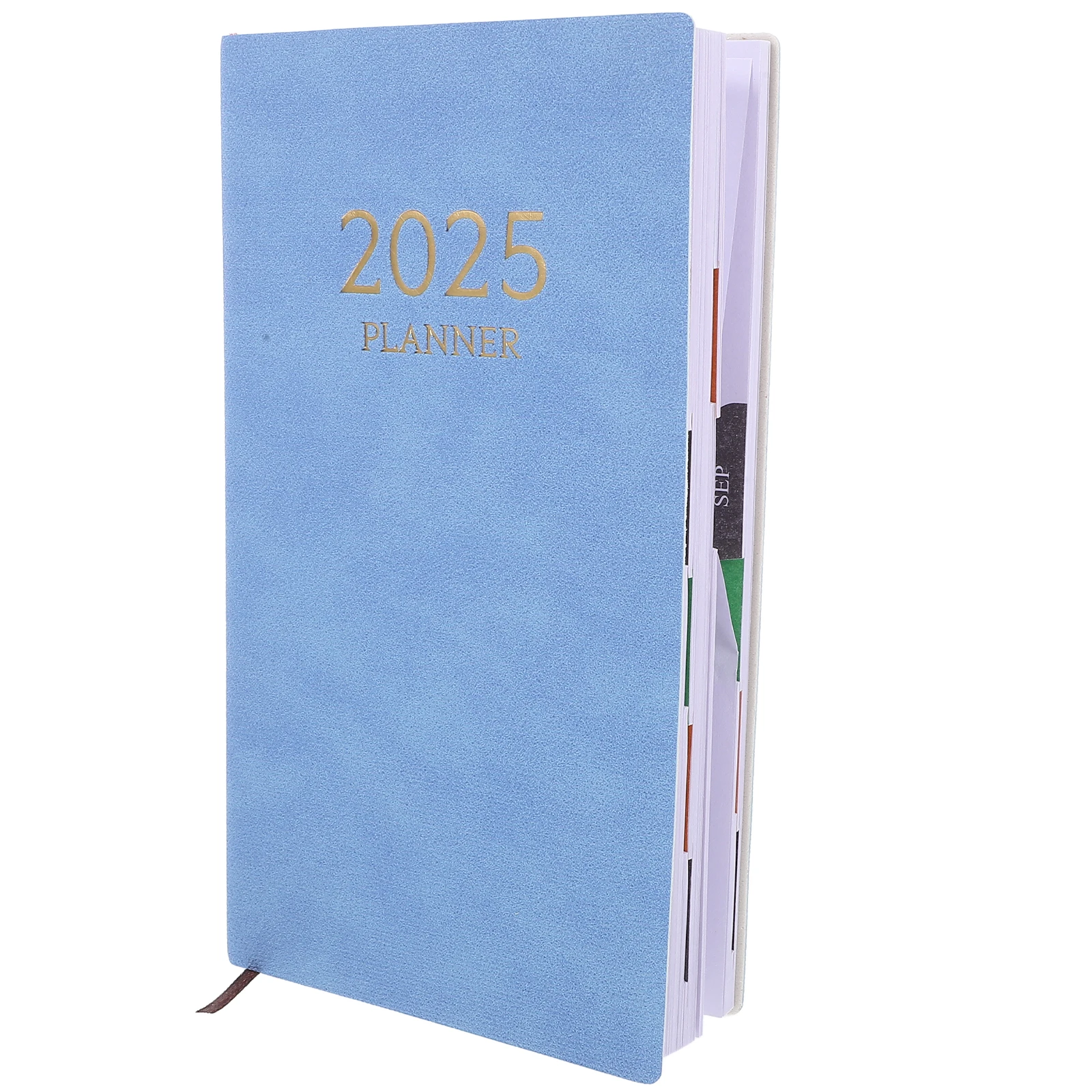 2025 A6 Monthly Index Daily Planner Notebook Schedule Books Weekly Planner 2024-2025 Office Notepad Journal Diary Calendar
