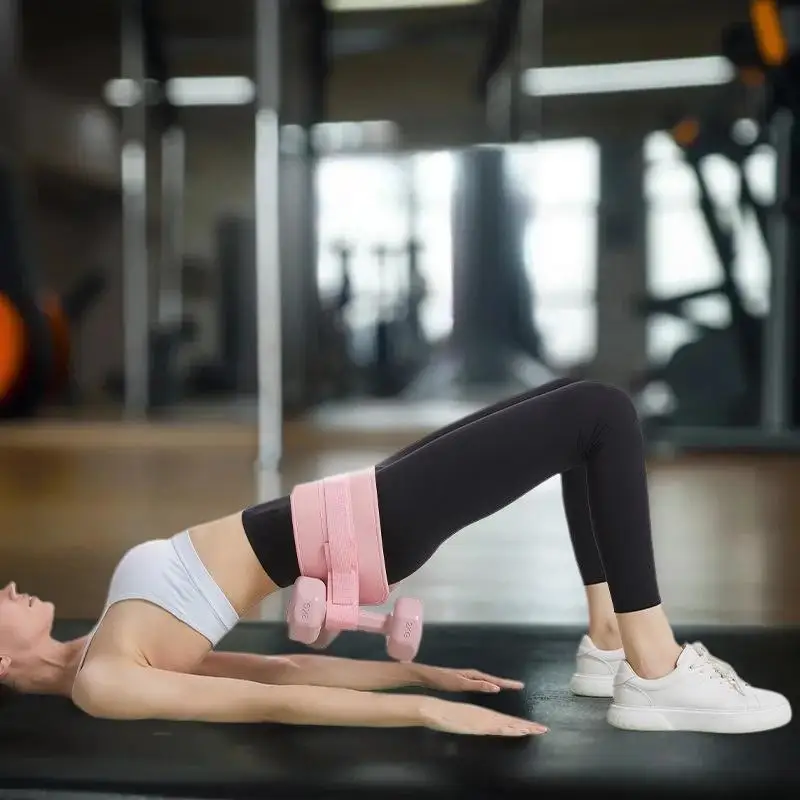 قطعة واحدة من حزام تمرين الدمبل لجسر اللصق المكثف وتدريبات دفع الورك