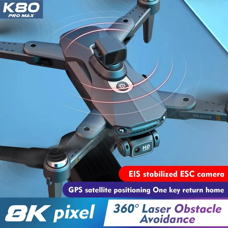 K80 MAX Dron Battery K80 GPS RC Drone Spare Parts 2200MAH Battery Propeller USB Line K80 PRO K80PRO Accessories Blade Battery