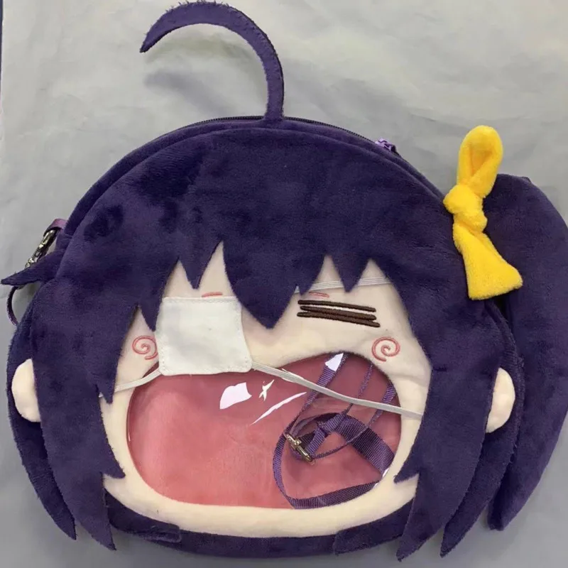 Mochila De felpa de PVC de gran capacidad para mujer, bolsa de Anime, amor, Chunibyo, otros personajes, Takanashi, Rikka, Kawaii, suave, Itabag