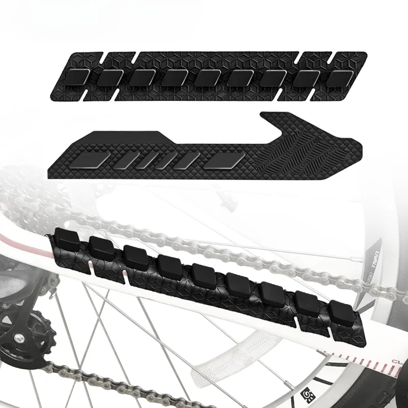 3D Siliconen Fietsframe Krasbestendige Protector MTB Racefiets Achtervork Krasbestendig Chain Guard Protector Stickers
