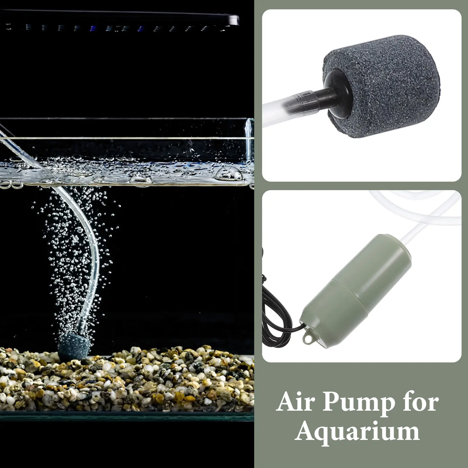 

Air Pumps for Fish Tanks Oxygen Aquarium Water Accessories Aerator USB Small
