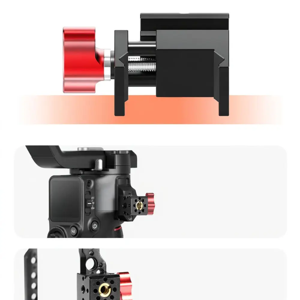 Nato Rail Clamp For Dji RS5 RS4 Camera Cage Stabilizer Quick Release Mounting Hardware Aluminum Accessory Adapter