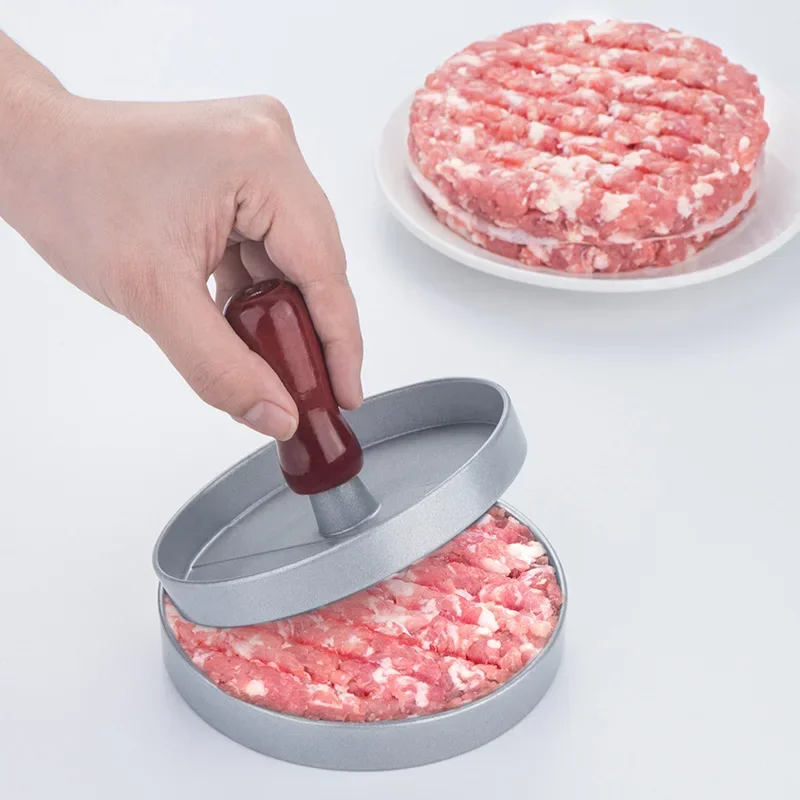 

Burger Meat Mold 9 cm Round Hamburger Press Aluminum Alloy Hamburger Meat Beef Grill Mould Burger Press Patty Maker Mold