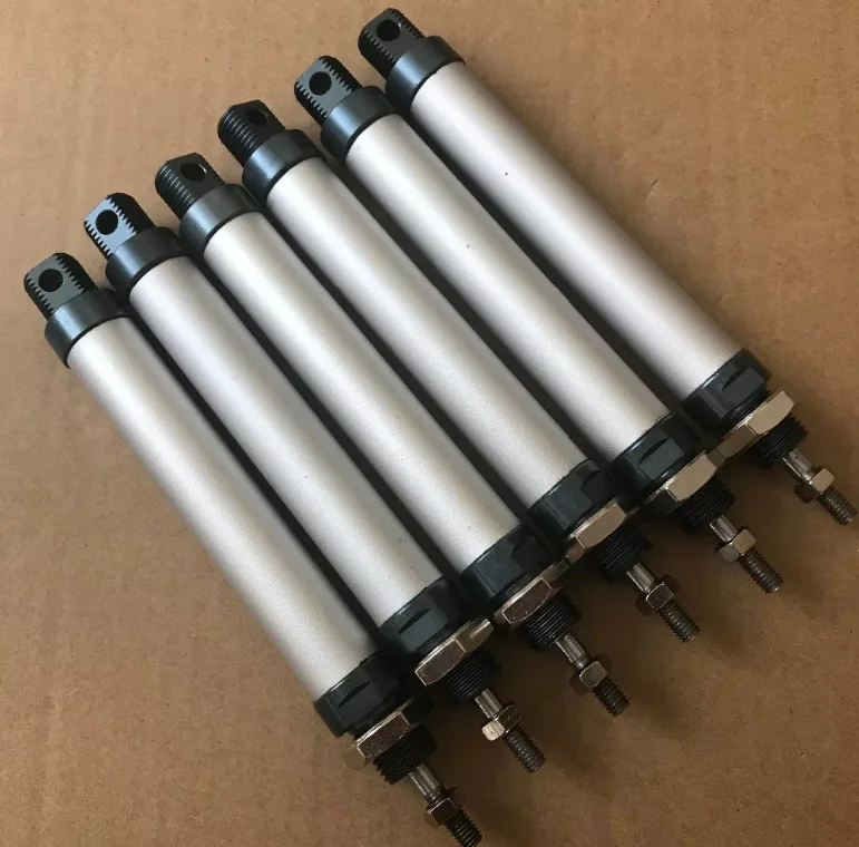 Bore 16/20/25/32/40mm Stroke 25/50/75/100 200 225 250 275 300 MAL Series Mini Air Pneumatic Cylinders Compressed Air Cylinder