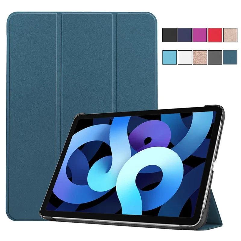 For iPad Air 2020 2022 Case 10.9 inch Folding PU Leather Stand Protective Tablet Cover For Funda iPad Air 4 iPad Air 5 Case