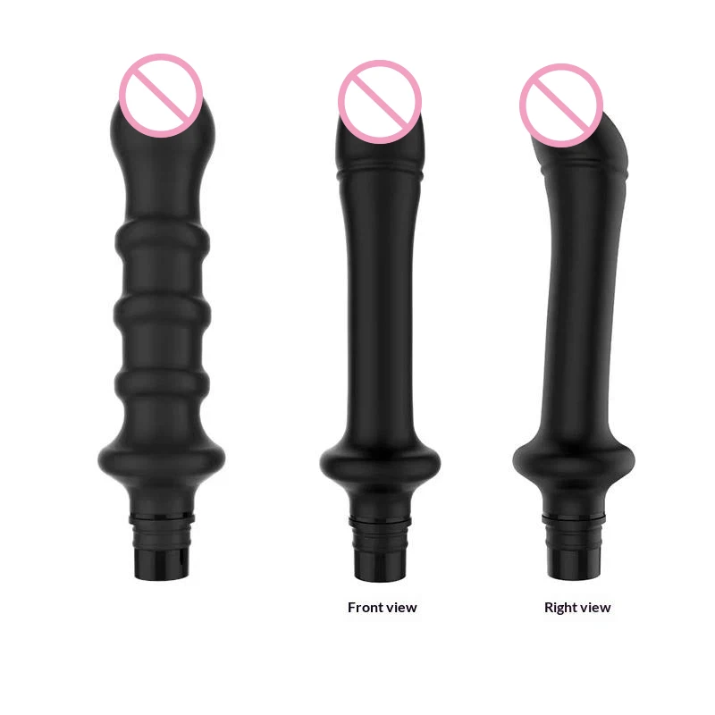 【A】1 Pc Threaded Silicone Fascia  Massage Head With 3 Sizes Of Connectors, 12-13mm/15-16mm/18-19mm, Fascia  Massage dildo