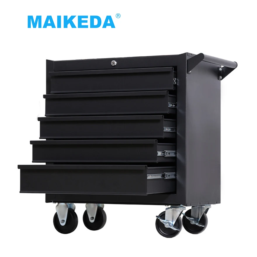 Metal Workshop Durable 5 Drawer Tool Trolley Tools Storage Cabinet