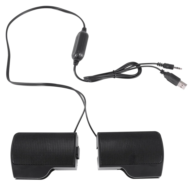 Clip Mini Portable USB Stereo Speaker Soundbar for Notebook Laptop Computer PC Mp3 Phone Music Player-A22U view 2