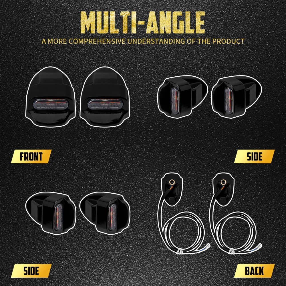 Motorcycle Rear LED Brake E Marke Light 3 In 1 Turn Signal Indicators Running Lamp For Harley Dyna 2000-2017 Softail FL 00-2025