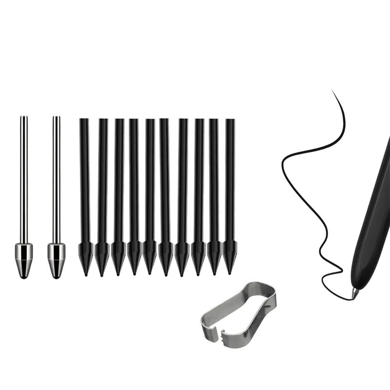 

A29F-Stylus Pen Nibs/Tips For Galaxy Tab S9/S9FE+/S9/S8/S7/S22/S23/Ultra S Pen Plastic+Titanium Nibs(10+2Pcs Set)