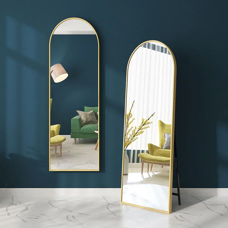 

Modern Big Mount Mirror Standing Aesthetic Oval Luxury Display Bedroom Mirror Decorative Frame Design Espejo Pared Furniture