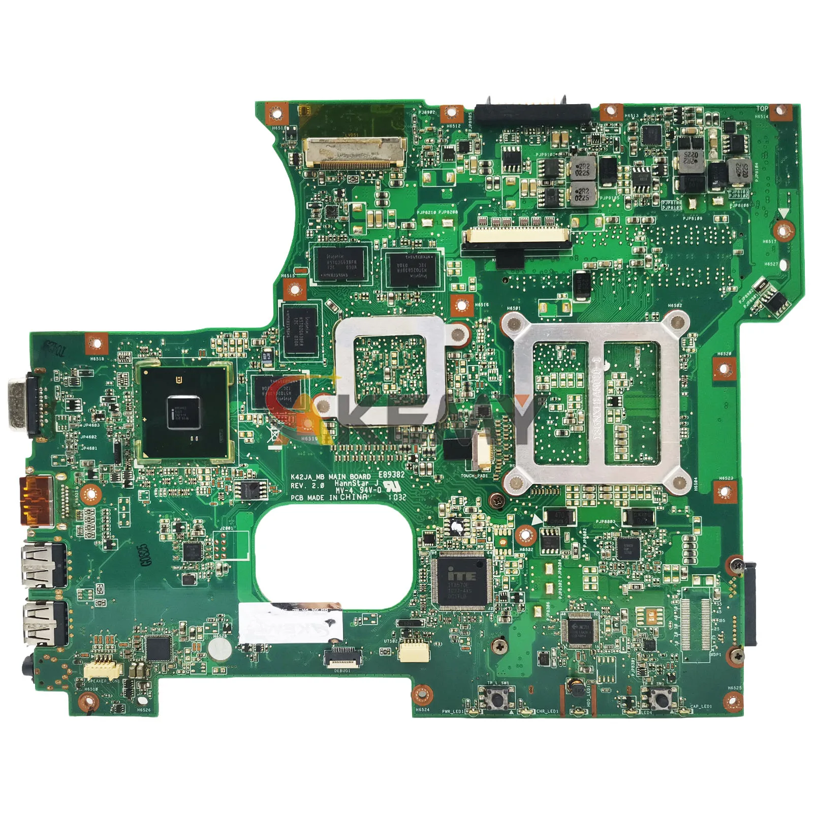 Placa base para ordenador portátil K42JR para ASUS K42JC K42J K42JR K42JZ K42JZ X42J K42JE K42JA K42JP A42J K42JY placa base 100% pruebas envío rápido