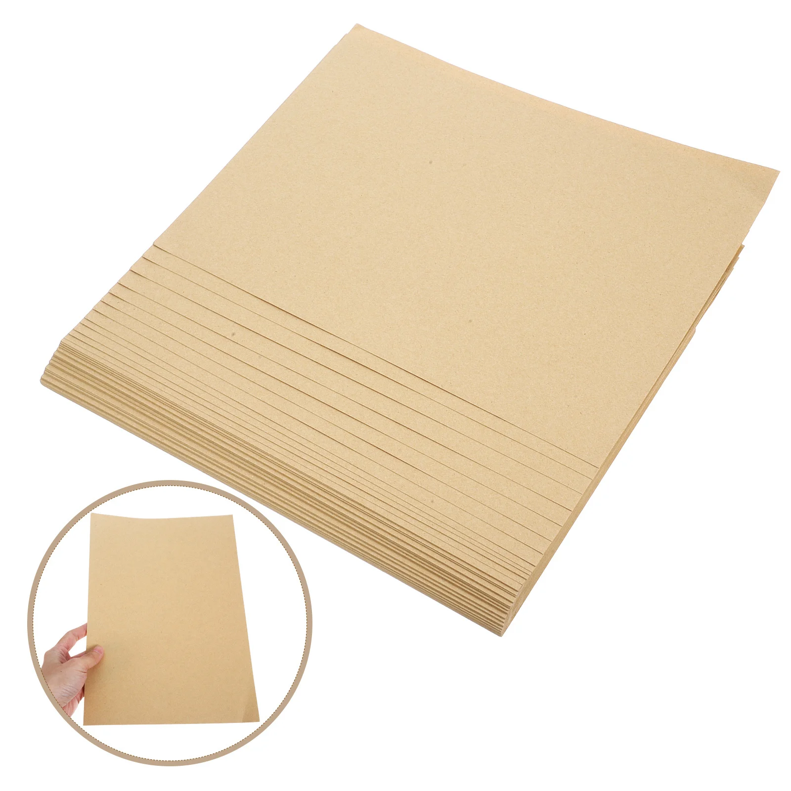 

1 Pack Thick Kraft Paper Cardstock Wood Pulp Diy Handmade Craft Material For Scrapbooking Origami Postcards Heavyweight